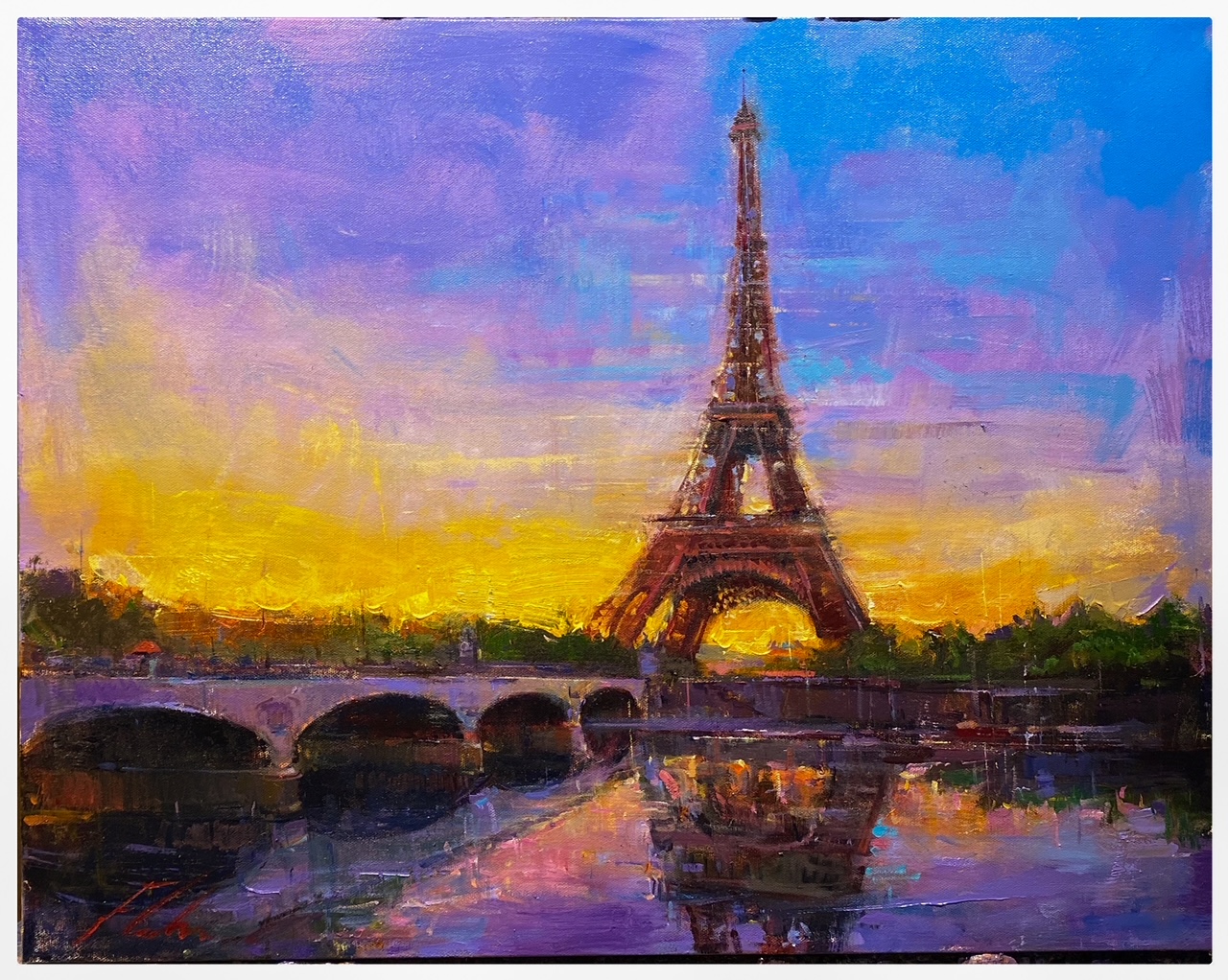 Michael Flohr City of Lights - Paris (Original) (Framed)
